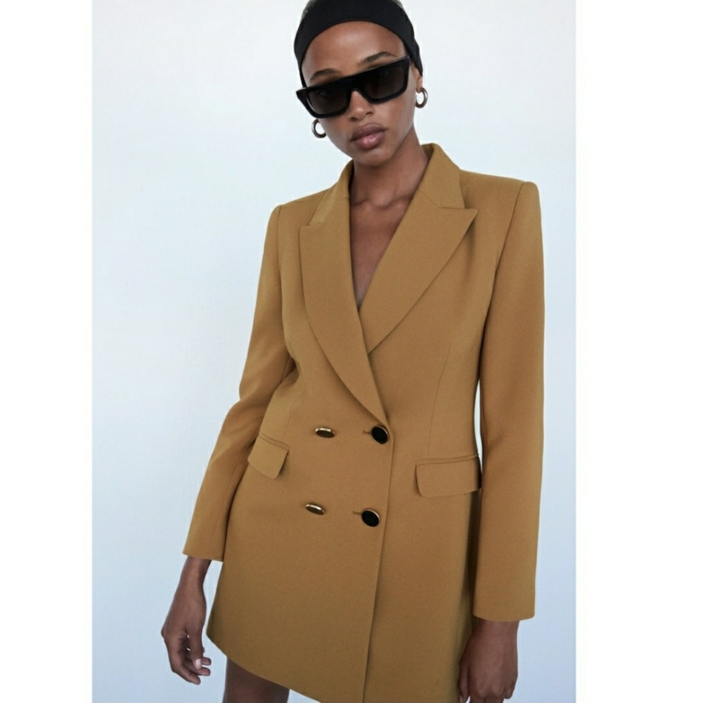 Zara double breasted coat - Picture 4 of 8